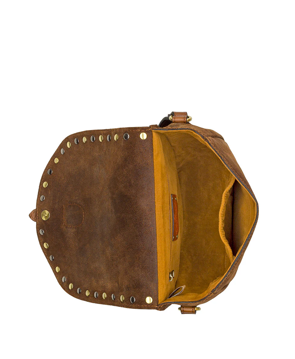 Isola Flap Crossbody - Garment Washed Burnished Suede - Image 10