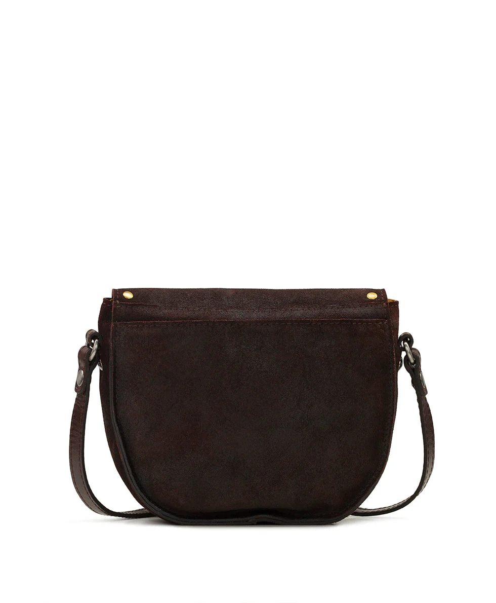 Isola Flap Crossbody - Garment Washed Burnished Suede - Image 2