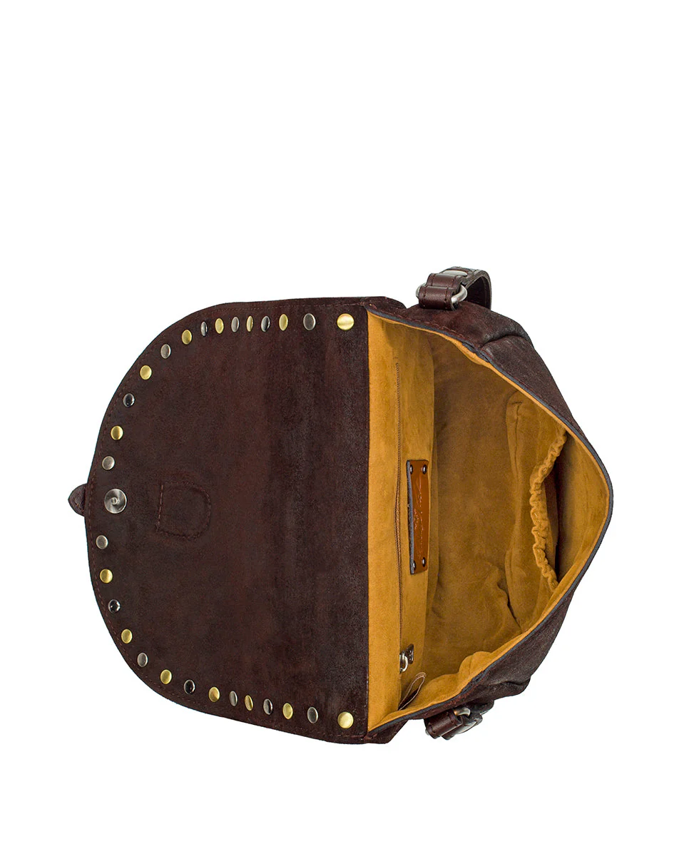 Isola Flap Crossbody - Garment Washed Burnished Suede - Image 4