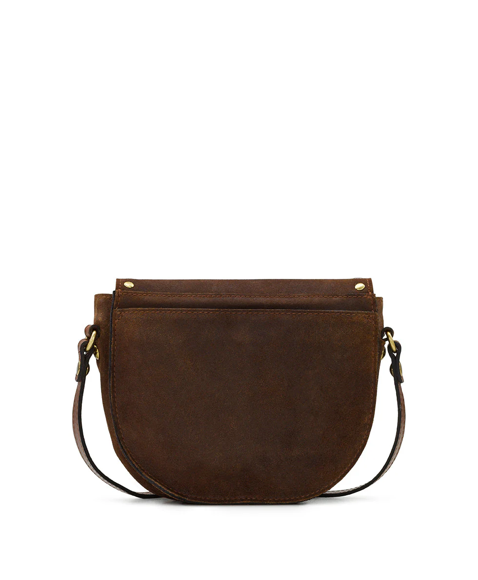 Isola Flap Crossbody - Garment Washed Burnished Suede - Image 8