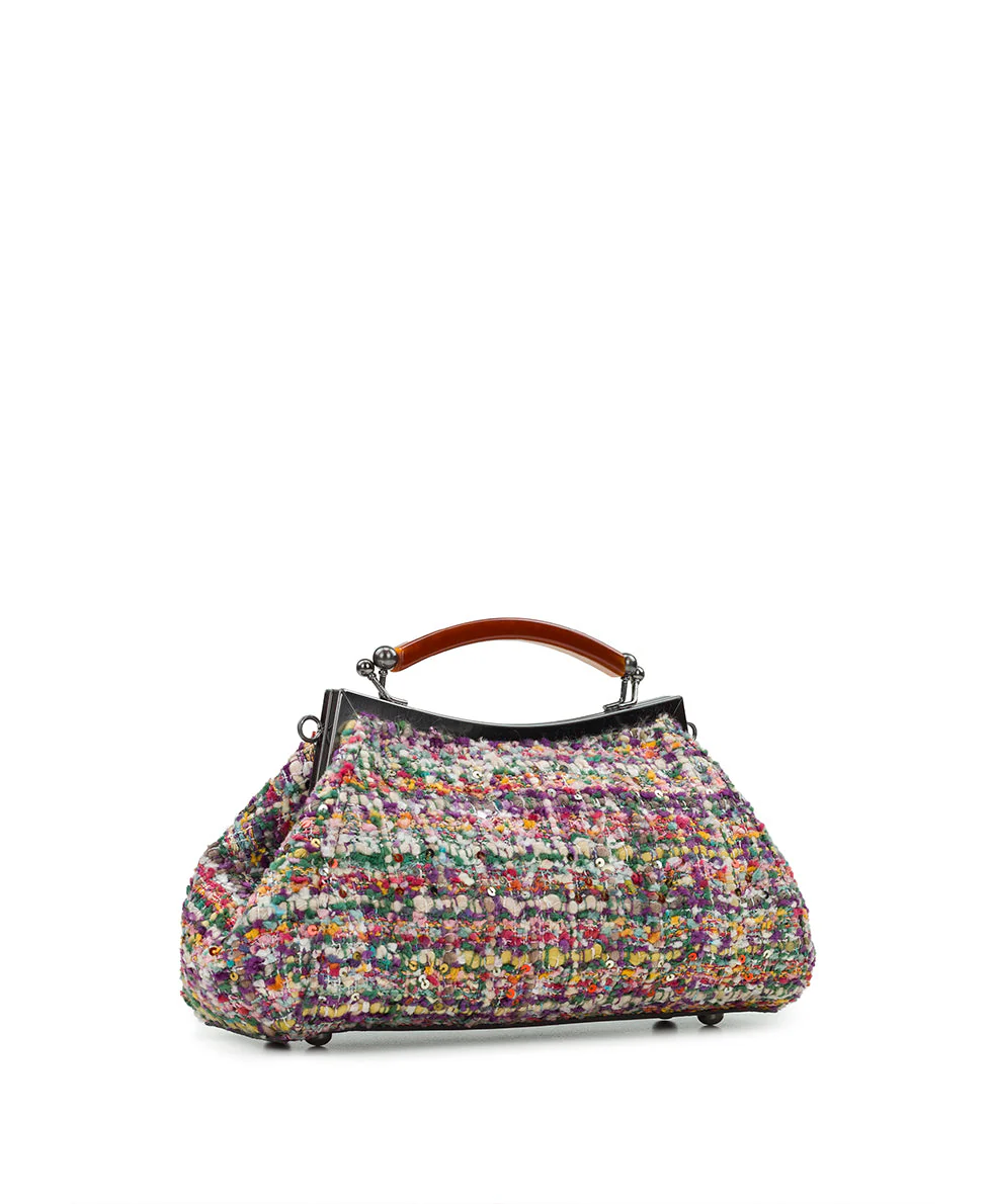 Kelmscott Frame Satchel - Sequin Boucle - Image 3