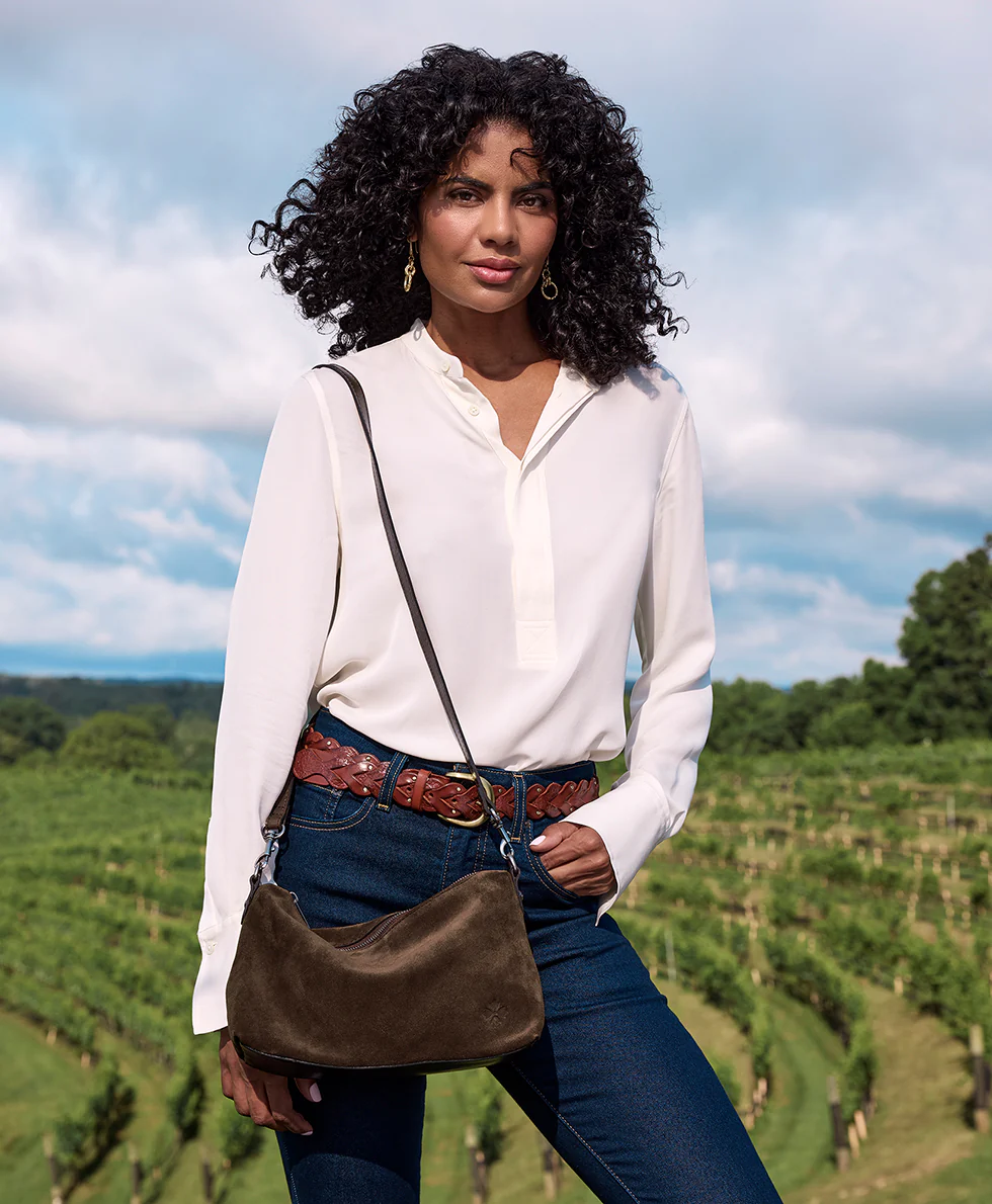 Kolena Hobo Crossbody - Suede Leather - Image 15