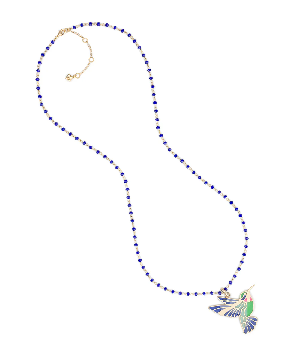 Large Hummingbird Pendant - Enamel Hummingbird Collection - Image 2