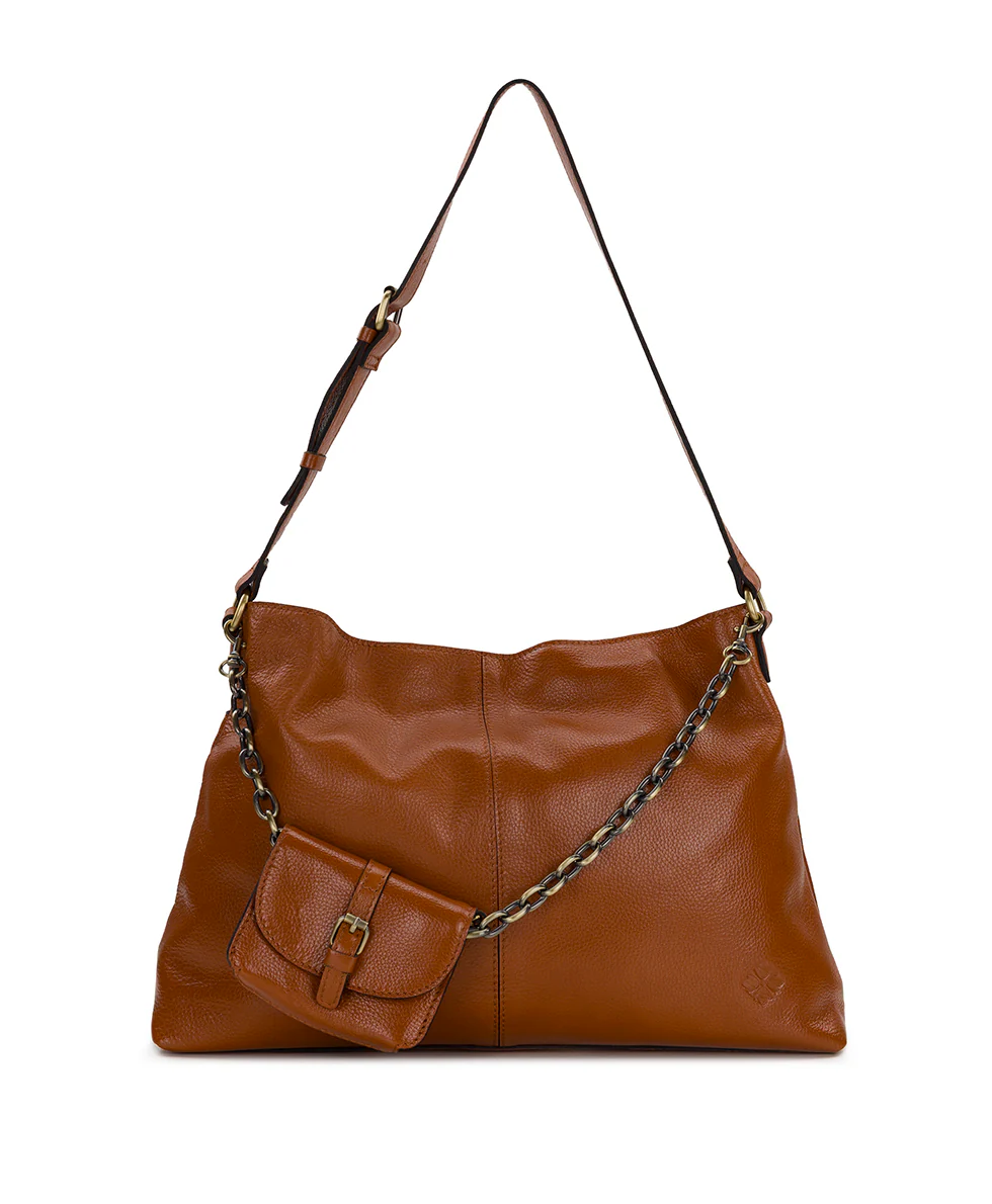 Liora Slouchy Tote - Rugged Natural Grain Leather