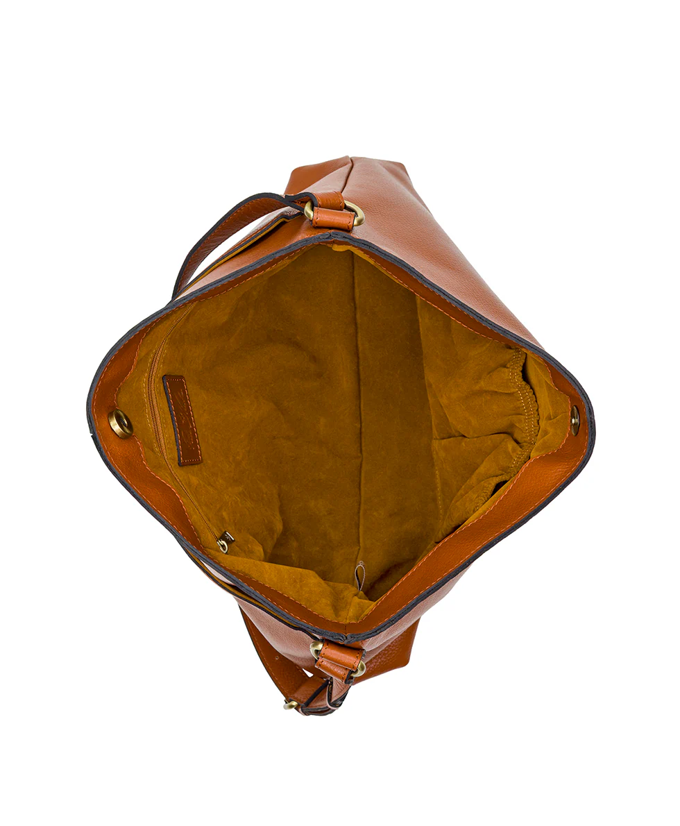 Liora Slouchy Tote - Rugged Natural Grain Leather - Image 11