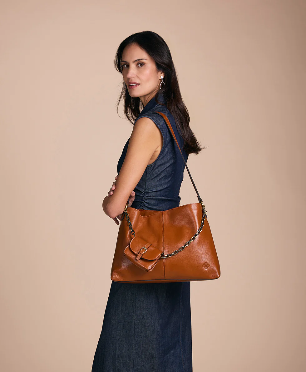 Liora Slouchy Tote - Rugged Natural Grain Leather - Image 8