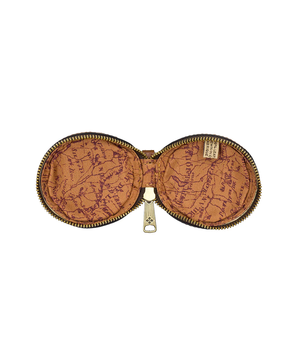 Macaroon Zip Around Bag Charm - Paris Map - Image 4