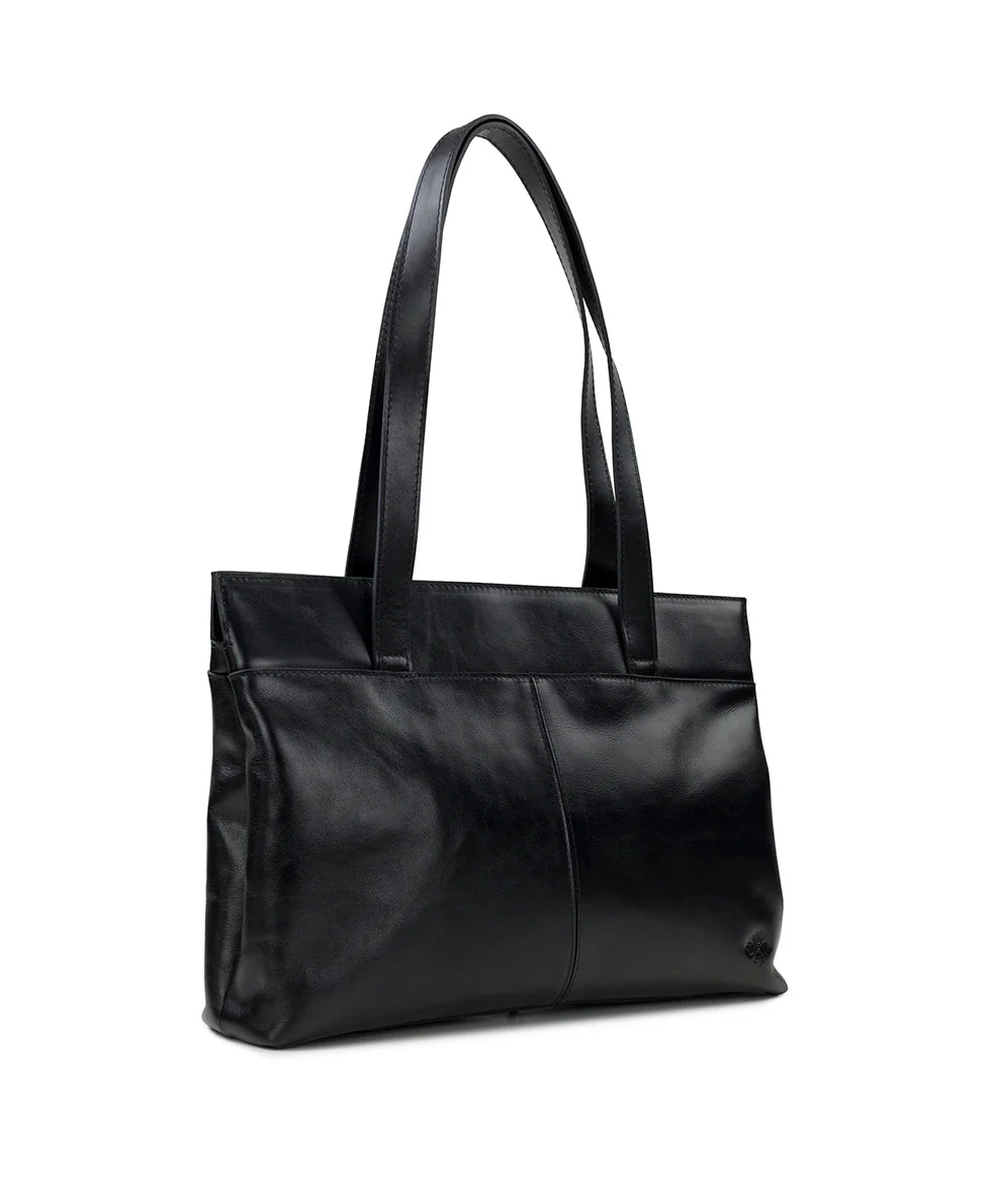Maremma Tote - Vintage Distressed Leather - Black - Image 3