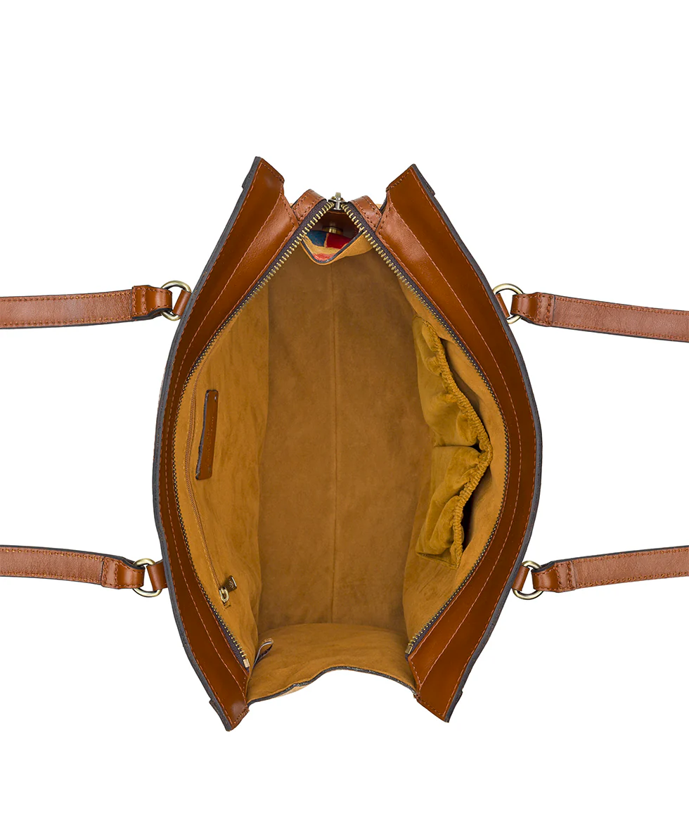 Marena Woven Satchel - Aegean Blooms - Image 4