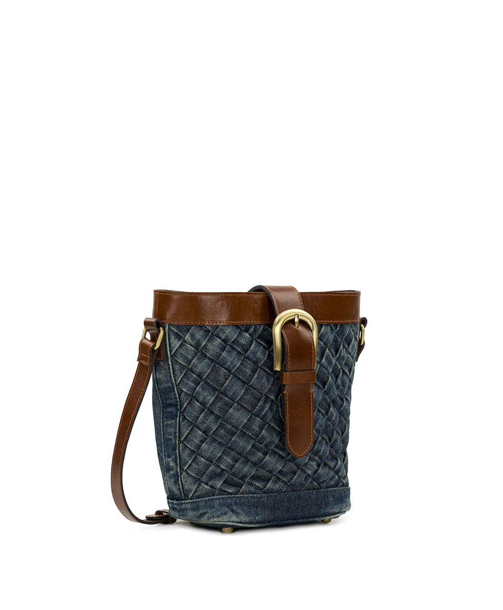 Margaux Crossbody - Washed Woven Denim - Image 3