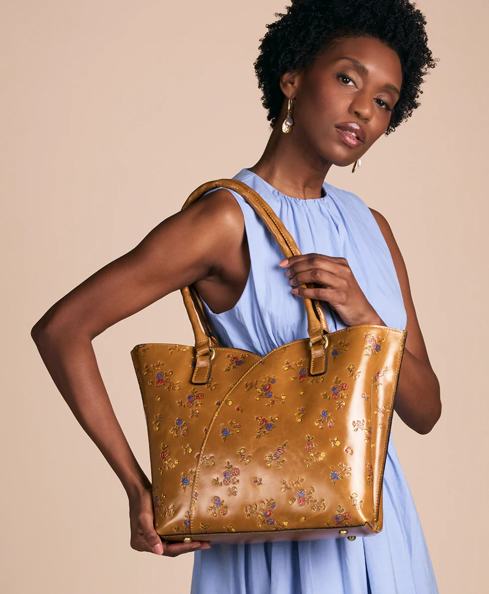 Marion Tote - Fleur de Jardin Embossed - Image 3