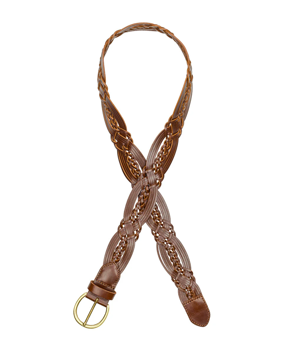 Melissa Belt - Braided Stitched — Cognac - Image 2