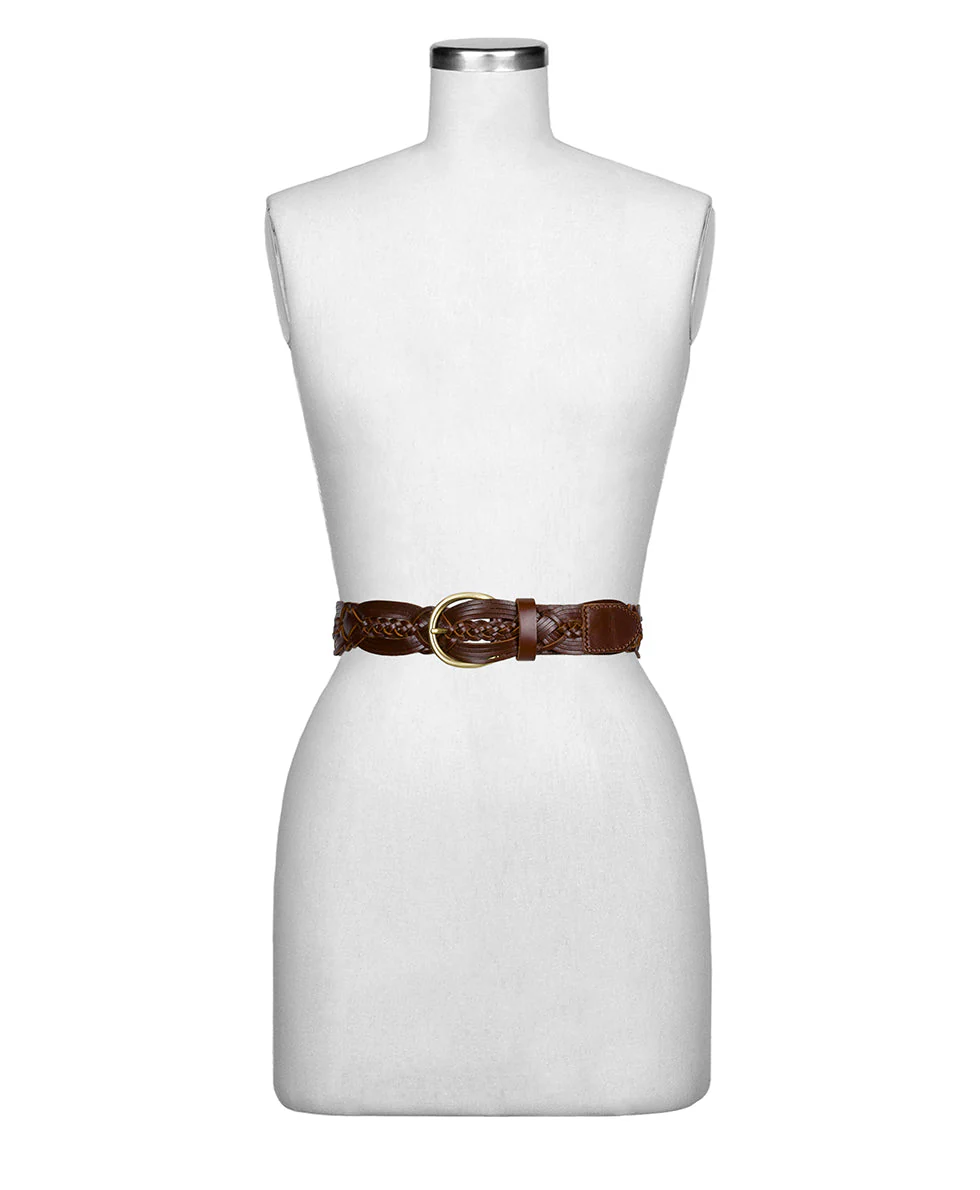 Melissa Belt - Braided Stitched — Cognac - Image 3