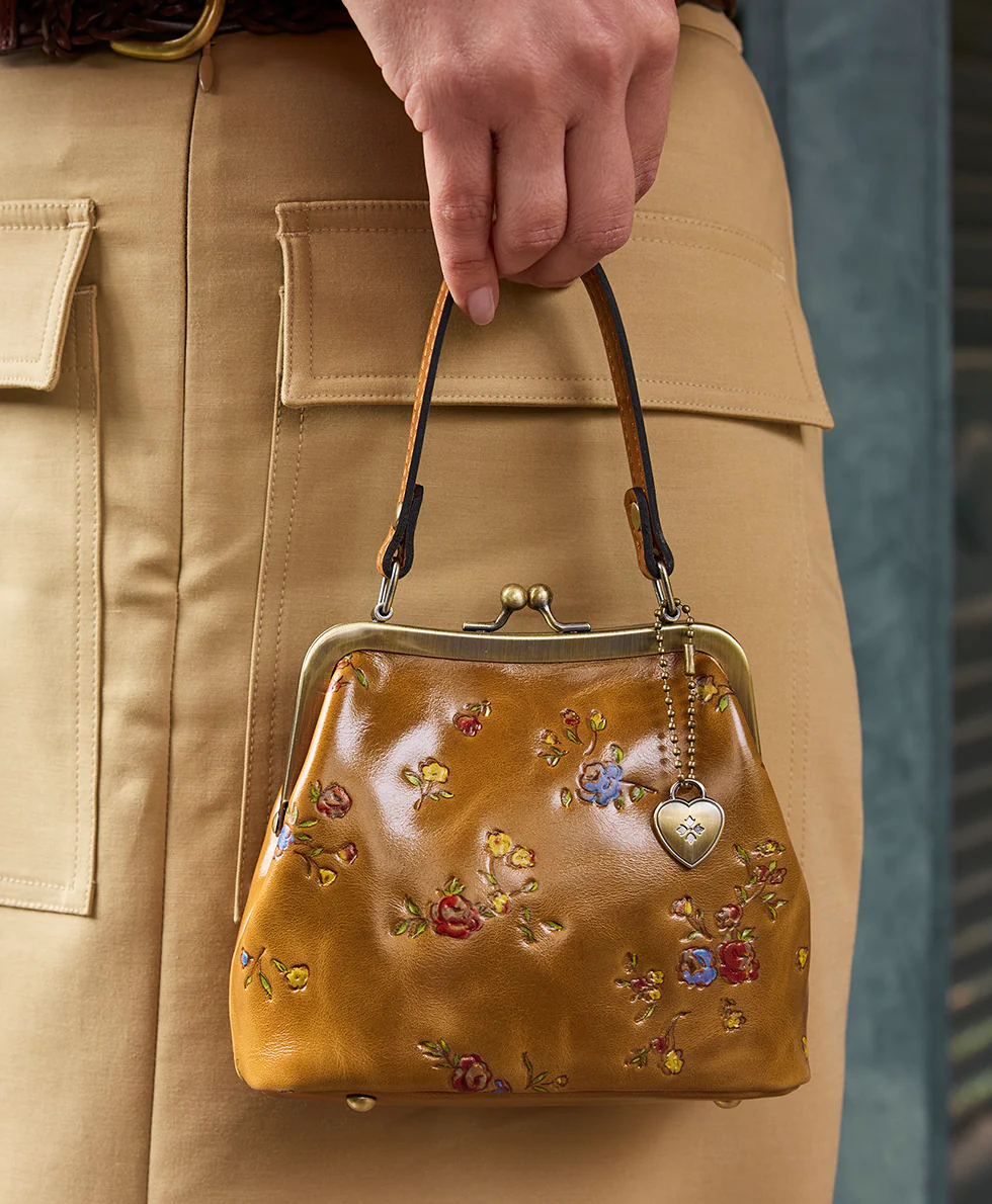 Mini Laureana Chain Crossbody - Fleur de Jardin Embossed - Image 6