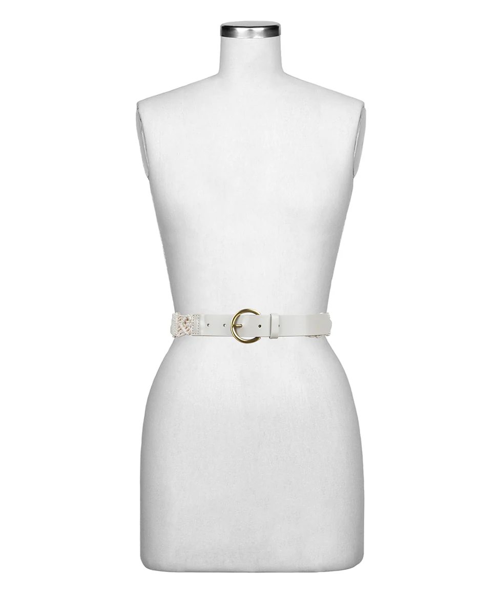 Miramas Macrame Belt - Rope and Leather - Image 3