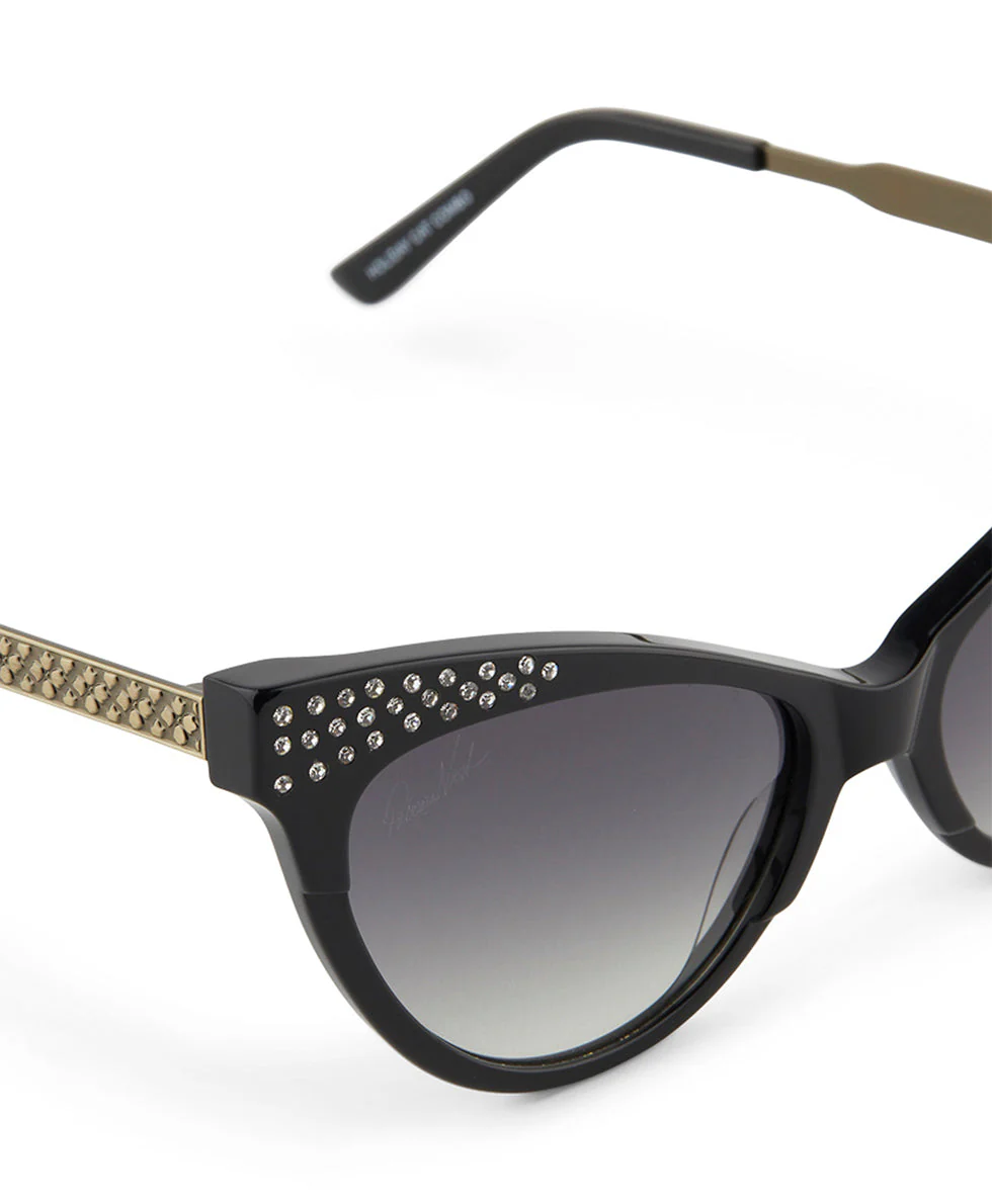 Monroe Cateye Sunglasses - Black - Image 4