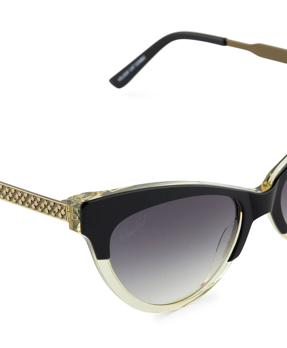 Monroe Cateye Sunglasses - Black/Champagne - Image 4