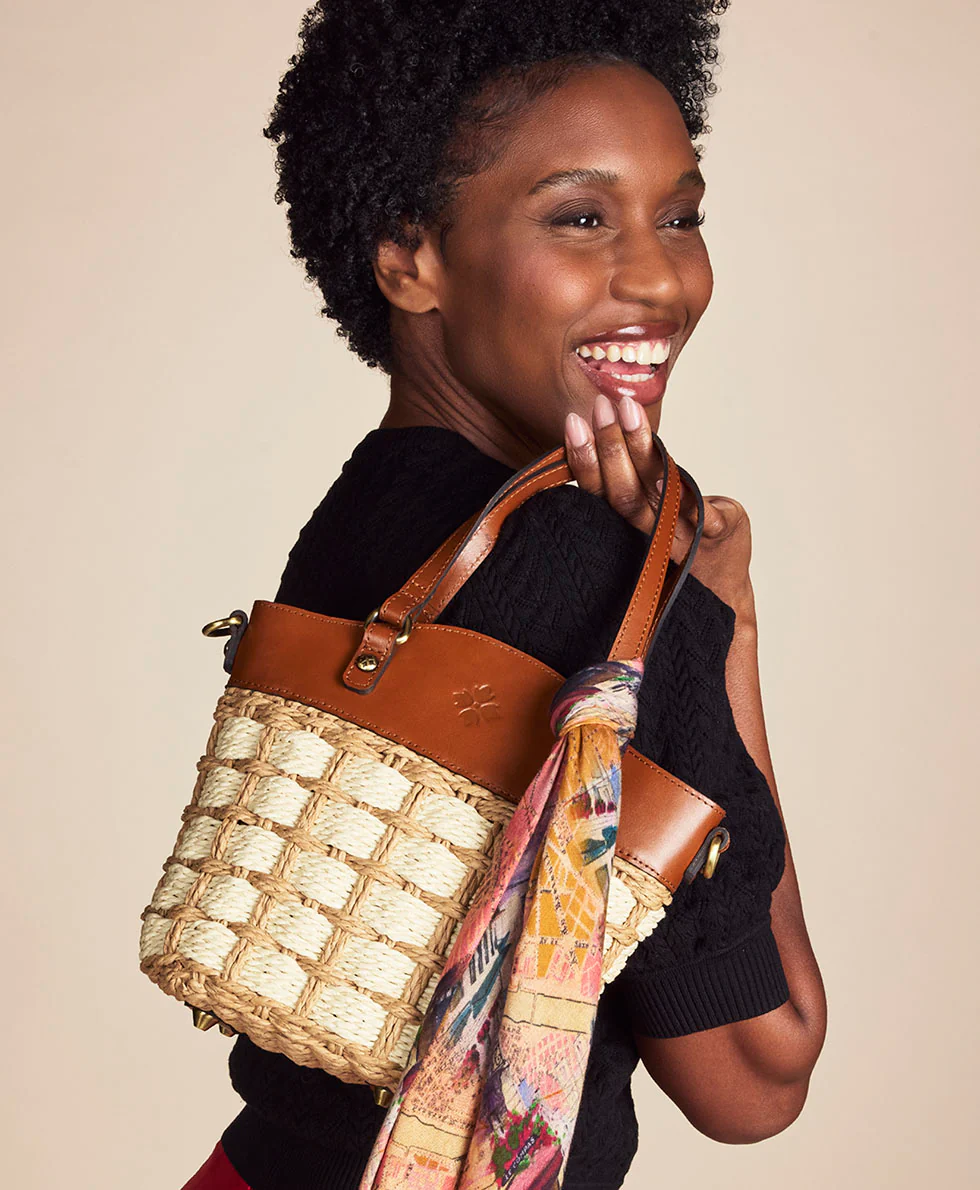 Montella Basket Bag with Scarf - Specialty Wovens - Image 8