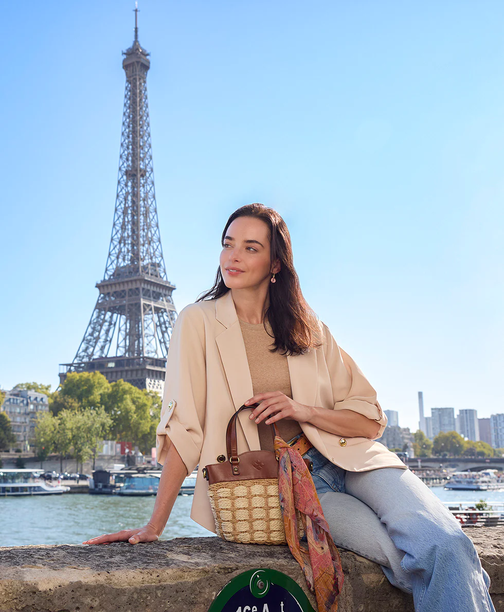 Montella Basket Bag with Scarf - Specialty Wovens - Image 9