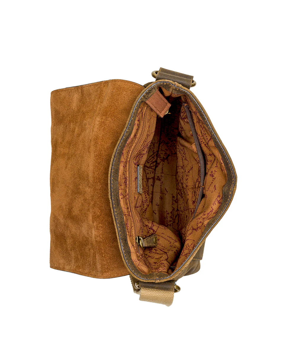 North/South Messenger Bag - Moto Leather - Image 4