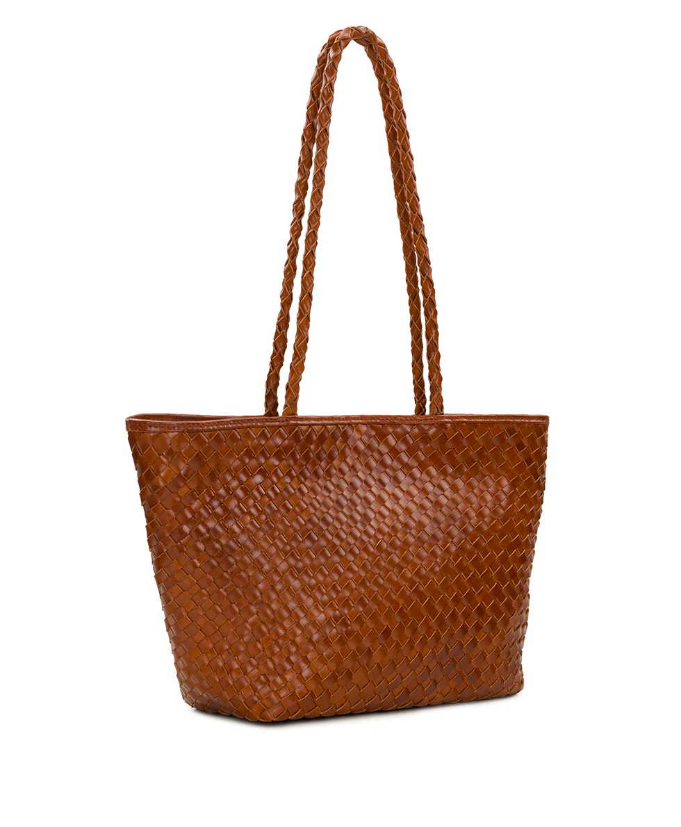 Olivia Satchel Tote - Hand Stained Woven - Image 3