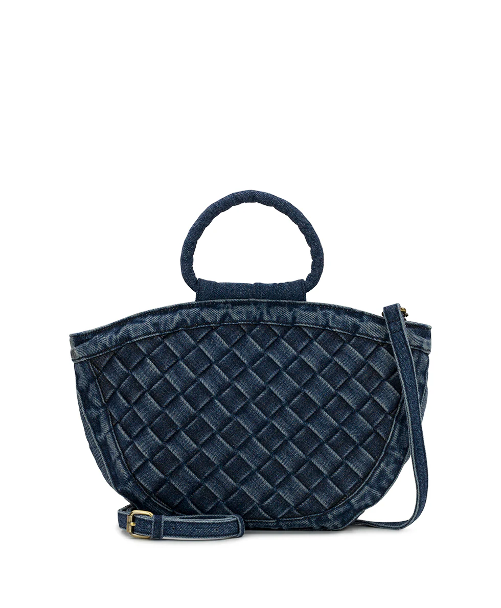 Ossi Satchel - Washed Woven Denim