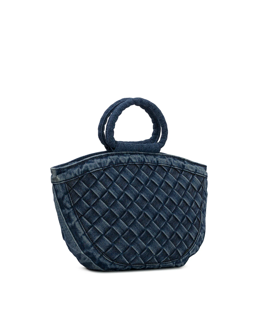 Ossi Satchel - Washed Woven Denim - Image 3