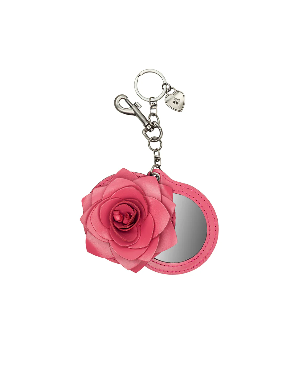 Parisian Rose Mirror Bag Charm - Vintage Distressed - Image 8