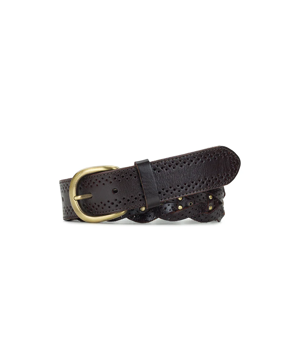 Parrano Belt - Woven - Chocolate
