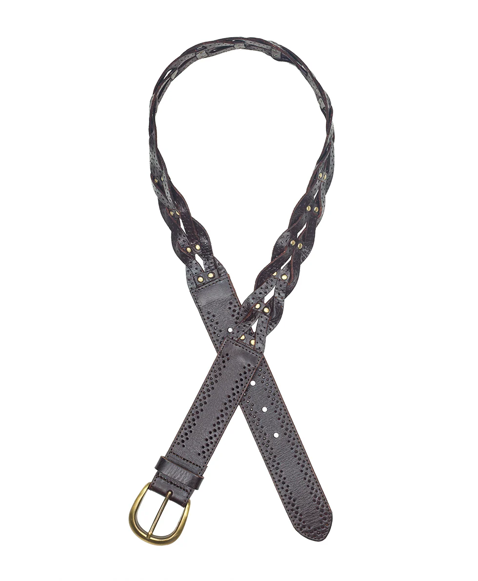 Parrano Belt - Woven - Chocolate - Image 2