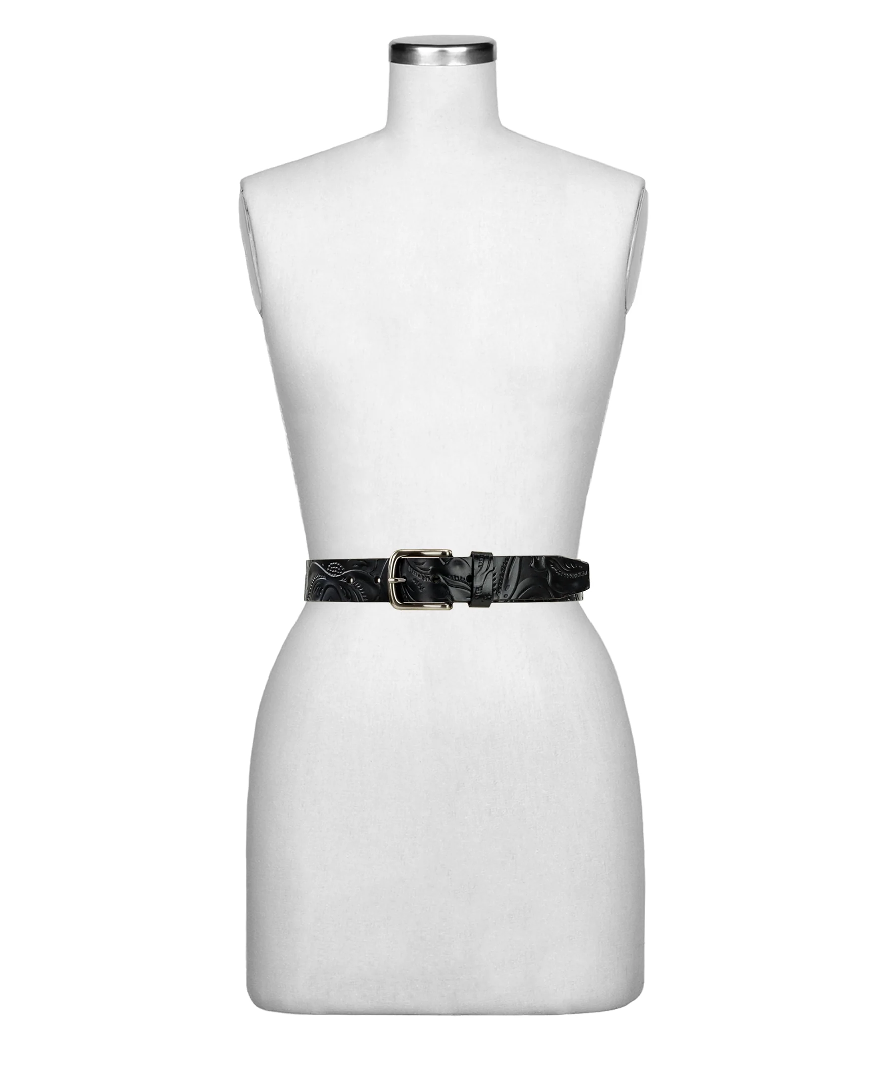 Pelosa Leather Belt - Tooled — Black - Image 3