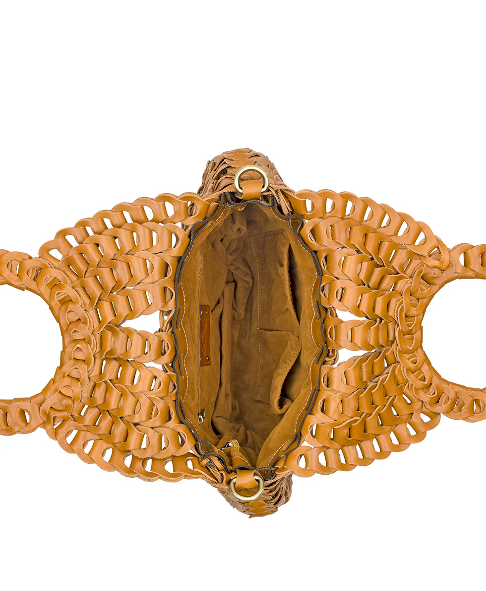 Pisticci Flapover Crossbody Bag - Chainlink Leather - Image 10
