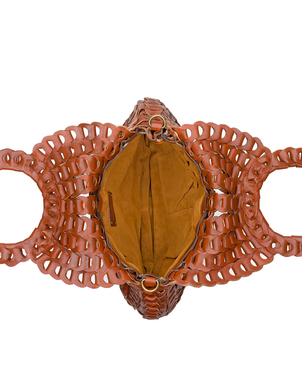 Pisticci Flapover Crossbody Bag - Chainlink Leather - Image 15