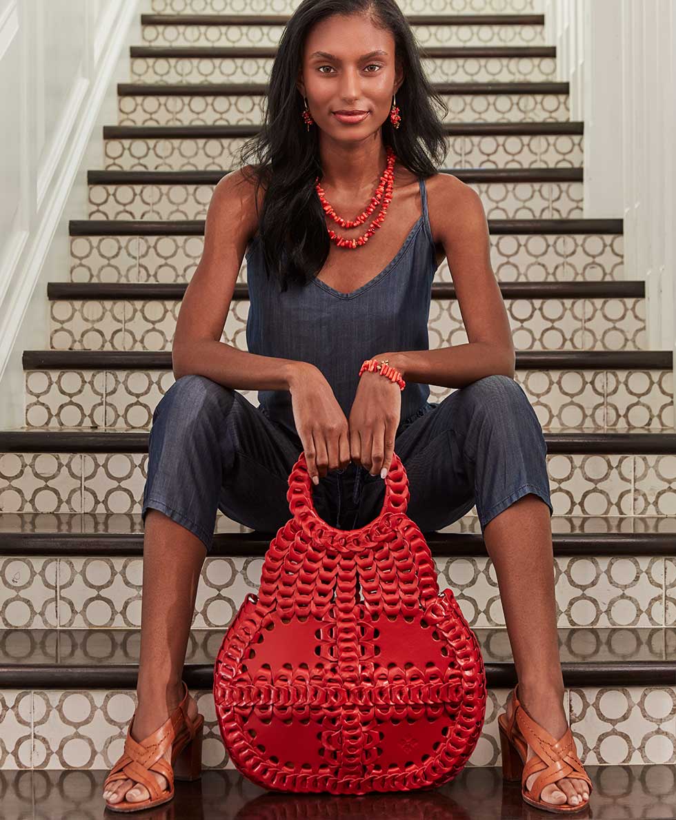 Pisticci Flapover Crossbody Bag - Chainlink Leather - Image 23