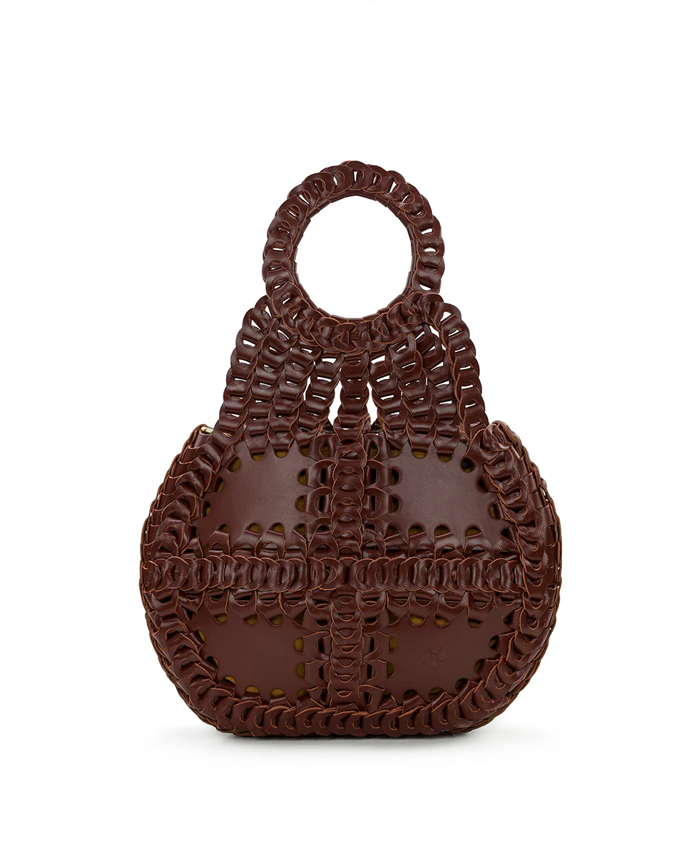 Pisticci Flapover Crossbody Bag - Chainlink Leather - Image 3
