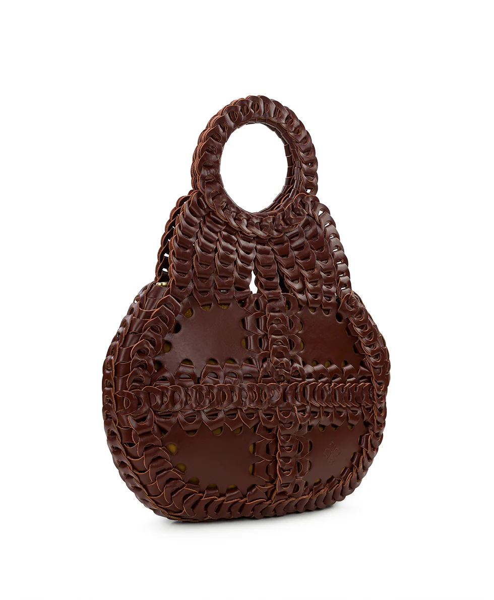 Pisticci Flapover Crossbody Bag - Chainlink Leather - Image 4