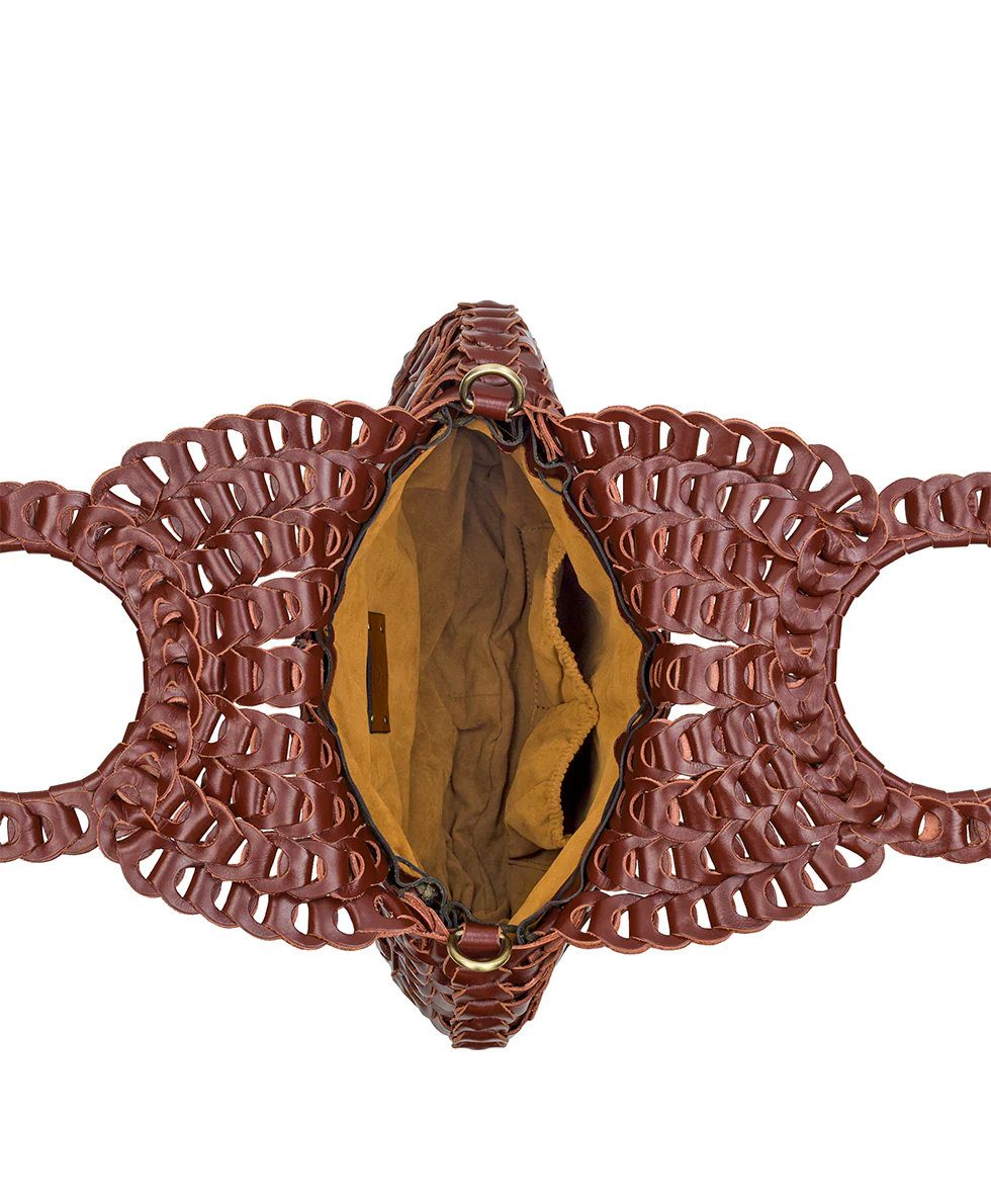 Pisticci Flapover Crossbody Bag - Chainlink Leather - Image 5