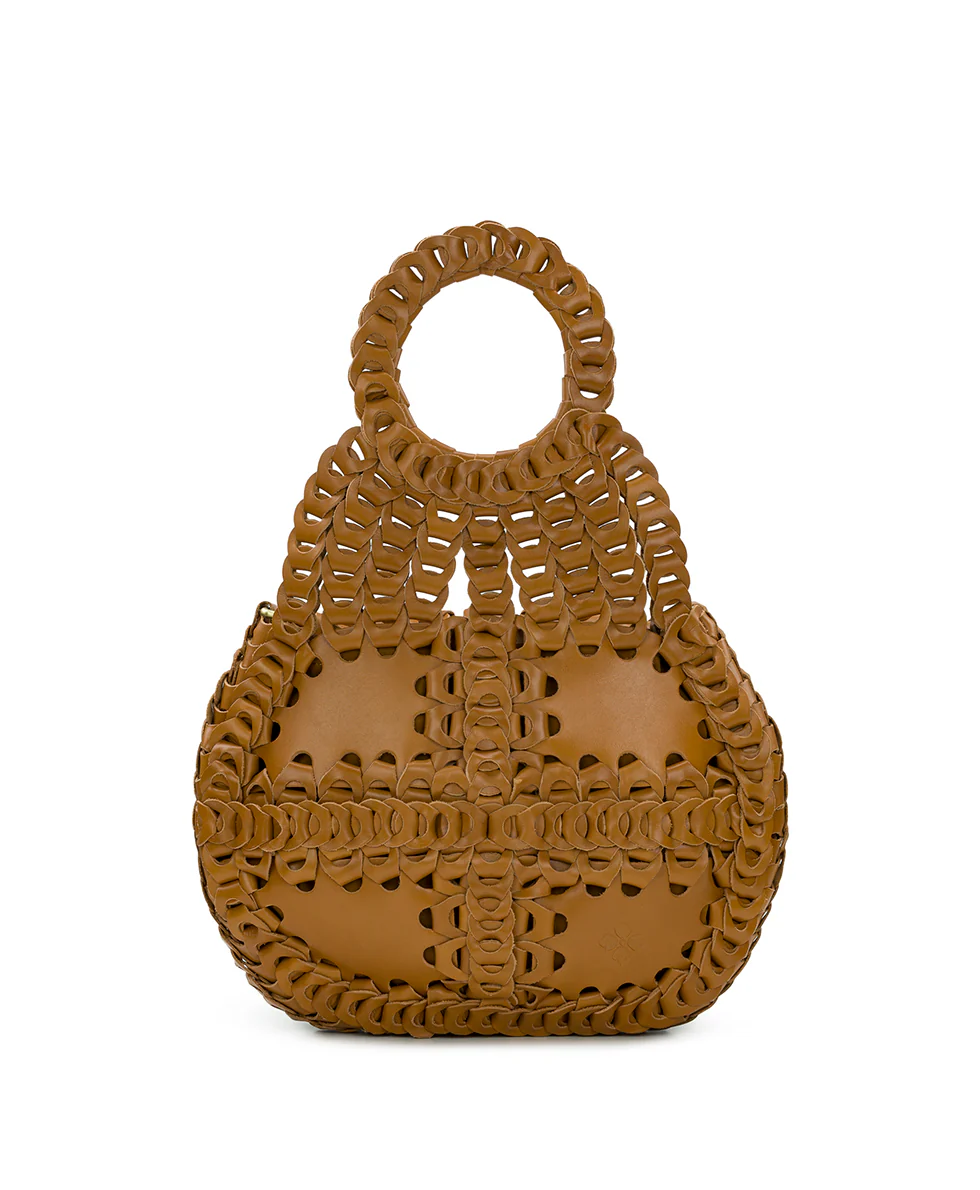 Pisticci Flapover Crossbody Bag - Chainlink Leather - Image 8