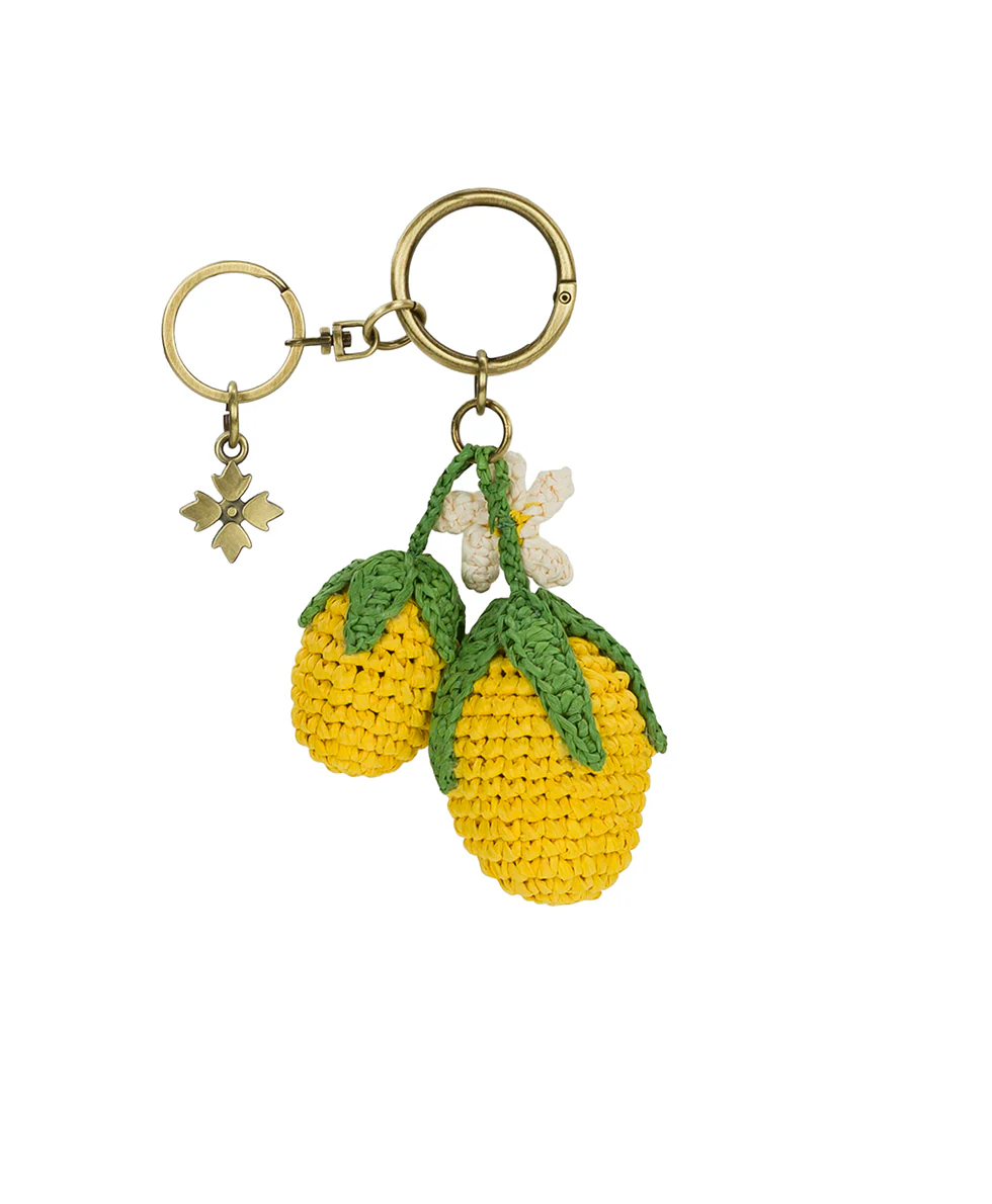 Raffia Lemon Bag Charm - Image 2