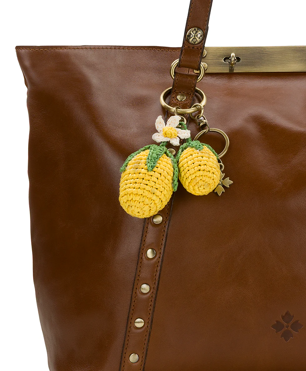 Raffia Lemon Bag Charm - Image 3