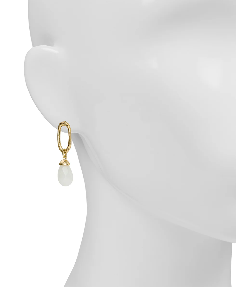Ring with Briolette Post Earrings - Semi Precious Stone Collection - Image 2