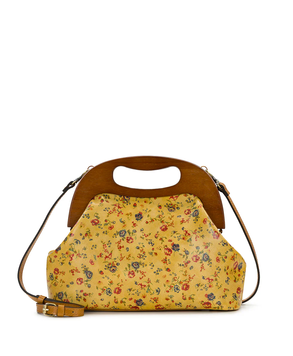 Sandrine Wooden Frame Crossbody - Fleur de Jardin