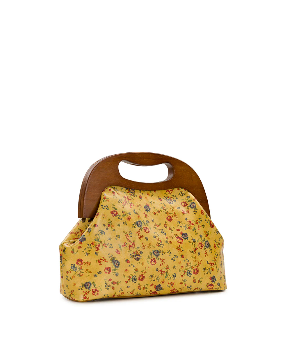 Sandrine Wooden Frame Crossbody - Fleur de Jardin - Image 3