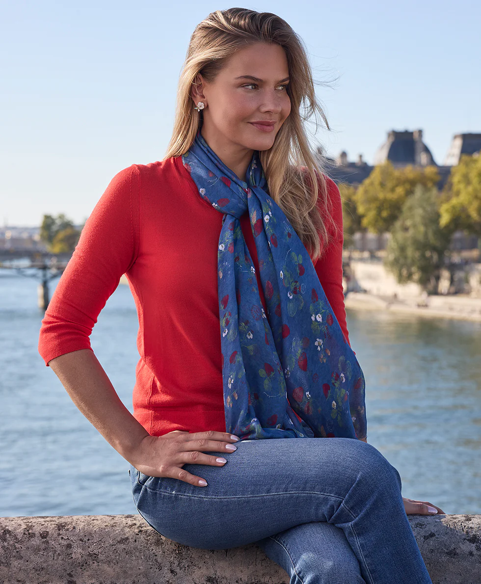 Scarf - Parisian Strawberry - Image 5