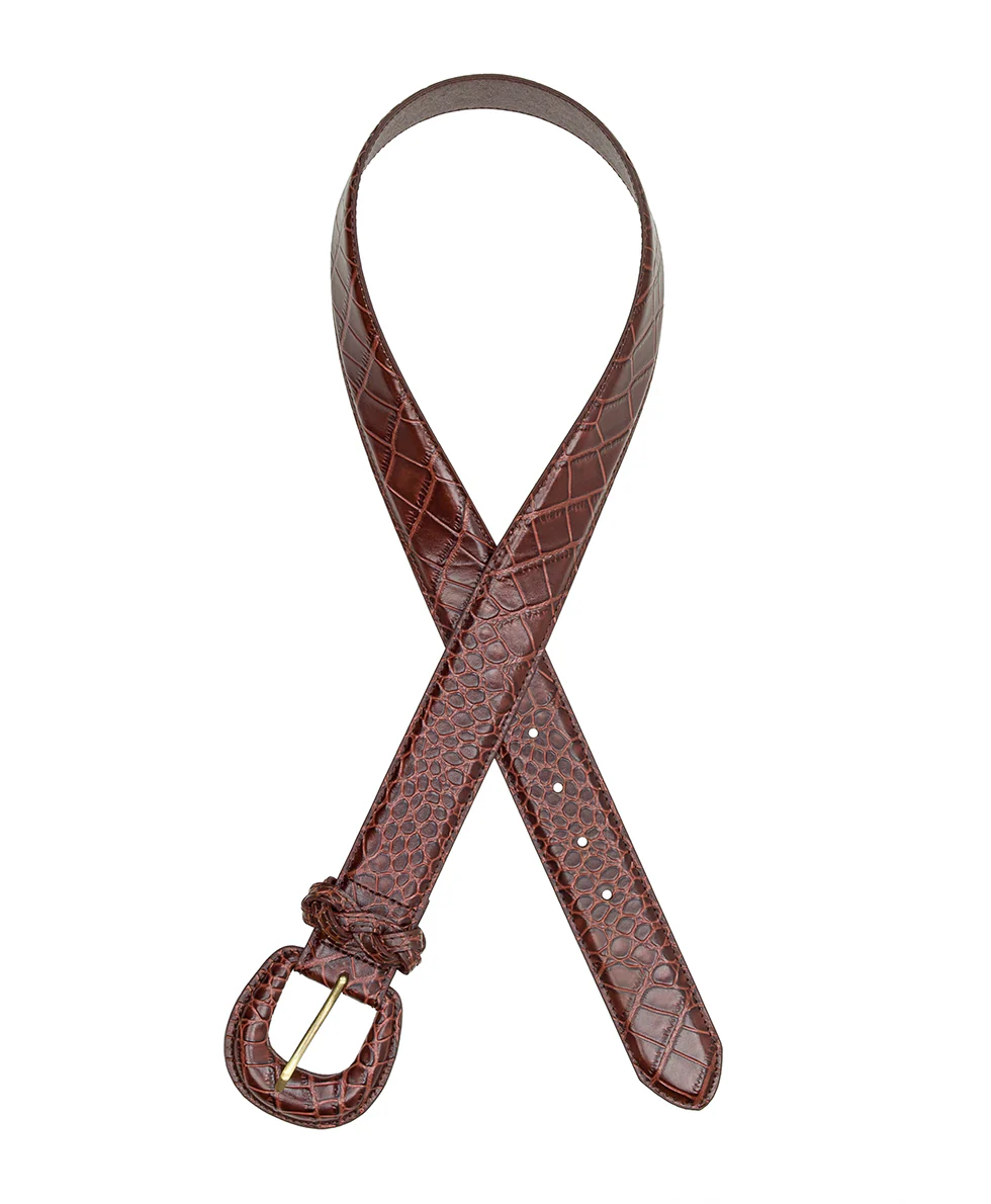 Selena Belt - Vintage Distressed Croc - Image 2