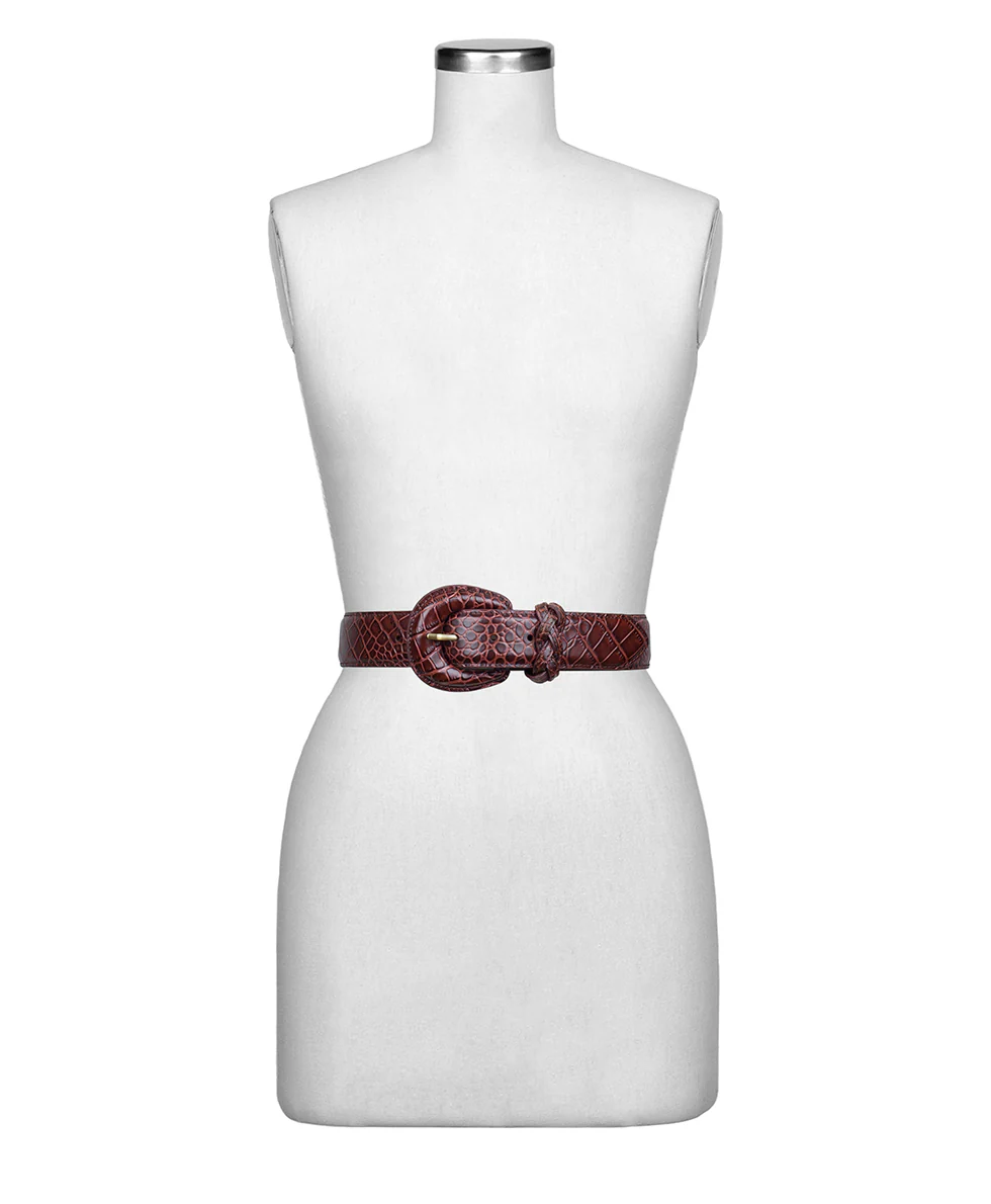 Selena Belt - Vintage Distressed Croc - Image 4