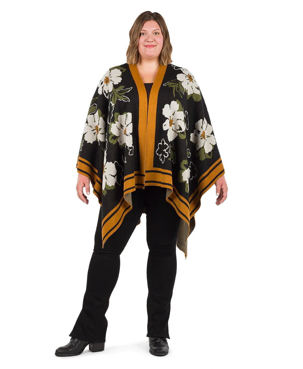 Shawl - Marigold Harvest - Black - Image 4