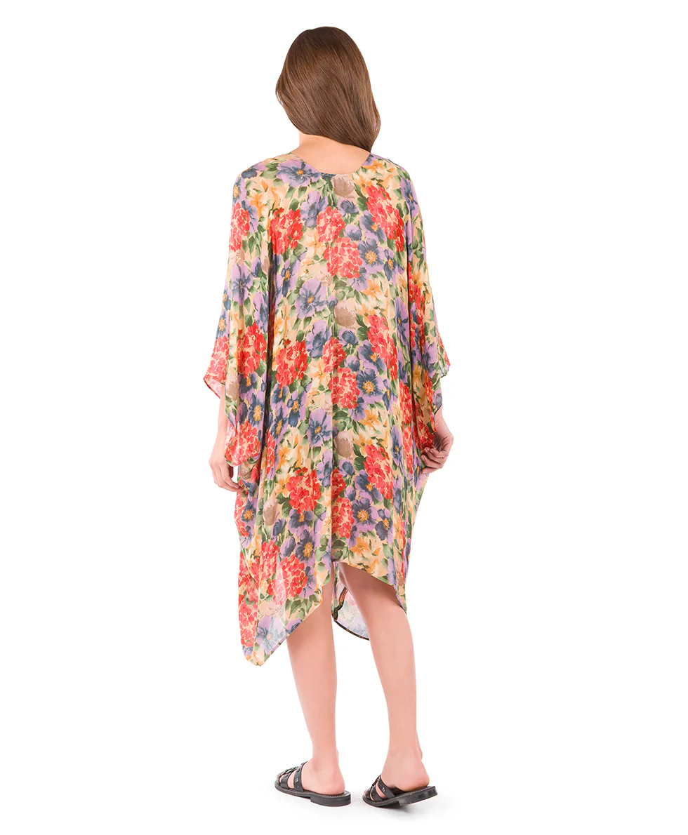 Short Ruana Cover‑Up - French Hydrangeas - Image 4