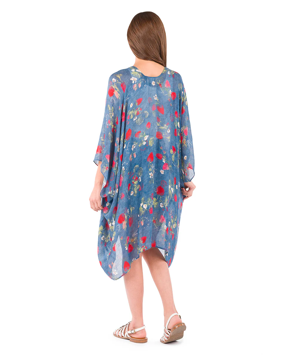 Short Ruana Cover‑Up - Parisian Strawberry - Image 4