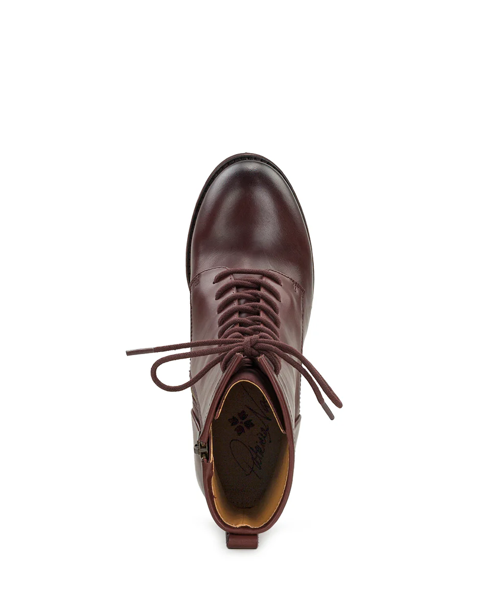 Sicily Boot - Burnished Leather - Wine - Image 5
